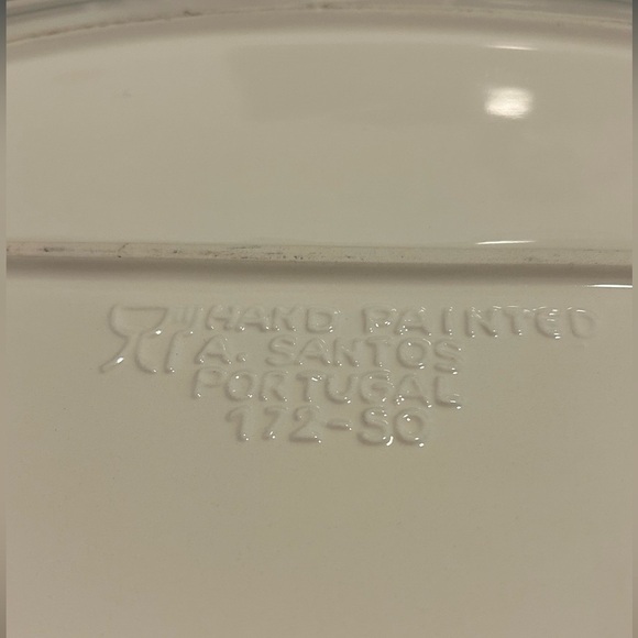 Hand-Painted Serving Platter by A. Santos - 172-50 - Picture 5 of 8